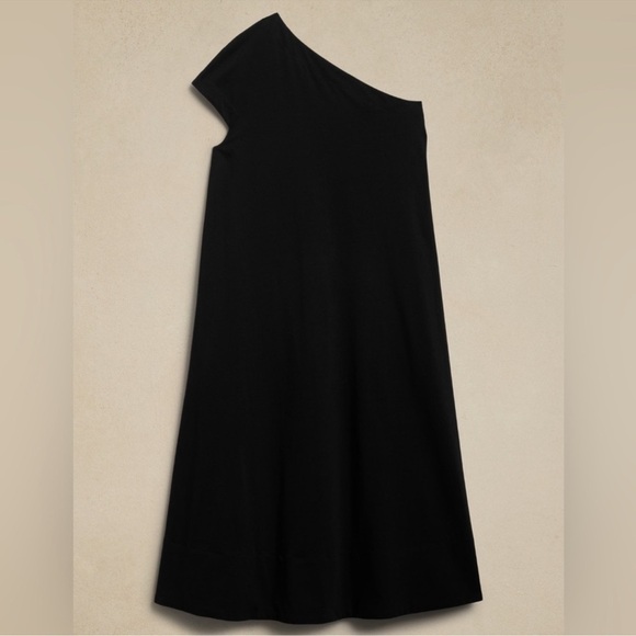 NWT! Banana Republic Navy Odile One-Shoulder Knit Dress - Multiple 🐙🧶 - Picture 11 of 12